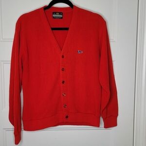Vintage Sportswear Red Cardigan Size M
